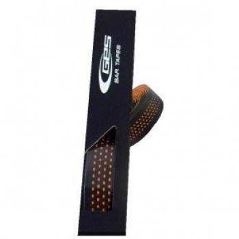GES Cinta Manillar 2-Tone Pinholes Negro-Naranja