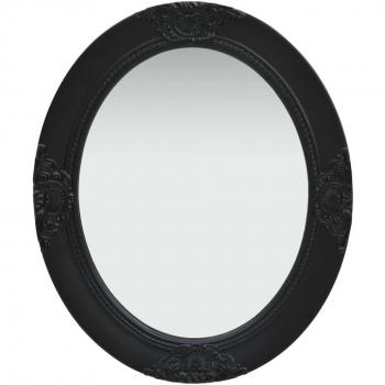 vidaXL Wall Mirror Baroque Style 50x60 cm Black