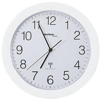 TechnoTrade WT-8000, Blanco - Reloj de pared, 30 cm de diámetro