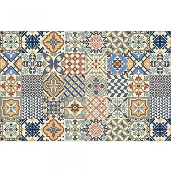 Vilber Toledo DU 01 100X155 Alfombra, Vinilo, Multicolor-01, 100 x 155 x 0.22 cm