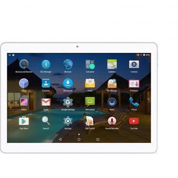 Android Tablet 10 Pulgadas, Android 7.0 Nougat Tablet PC desbloqueada, 3G Phablet con Ranuras para Tarjetas SIM Dobles, Certificado por Google, 4G + 64GB, cámara Dual, WiFi, Bluetooth, GPS