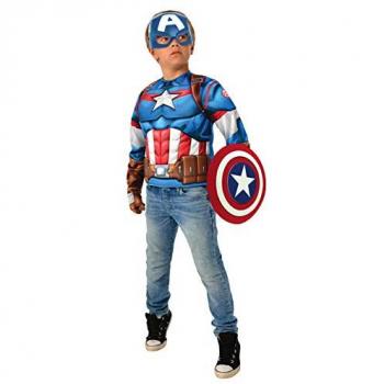 Disfraz Infantil Camiseta Musculosa Capitán América Vengadores Marvel Deluxe