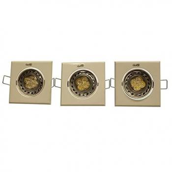 Empotrable basculante LED cuadrado pack 3 blanco 5W