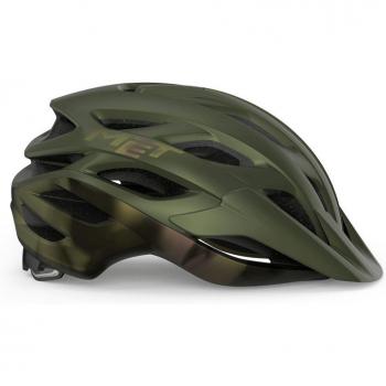 Casco MET Veleno Olive Iridiscente Mate, Talla L (58-61 cm)