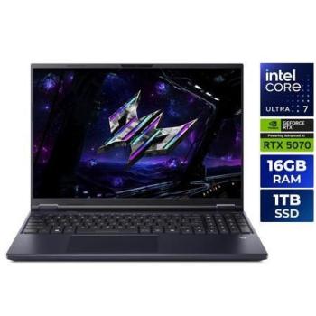 Acer Predator Helios Neo 16 Gaming Laptop - Intel Core Ultra 7, GeForce RTX 5070, 16GB RAM, 1TB SSD, 240Hz IPS Display