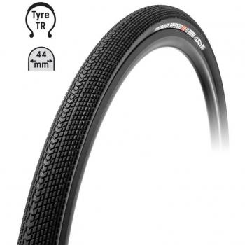 Cubierta Tufo Speedero 700x44C negra, tipo: cubierta para bicicleta de gravel, características: medida 700x44C (44-622), diseño específico para terrenos de grava, alta resistencia a pinchazos, compuesto de goma
