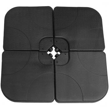Base Cuadrada Rellenable para Sombrilla Voladiza - Diseño de Jardín y Terraza