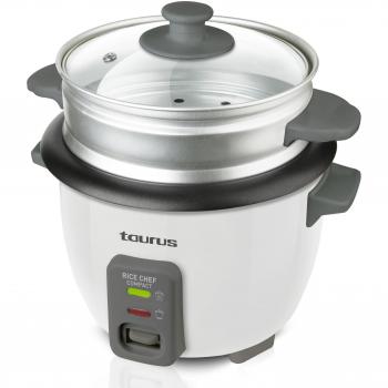 Arrocera Compacta Taurus Rice Chef, 300W, Capacidad 0.6L, Cocina al Vapor y Mantiene el Calor
