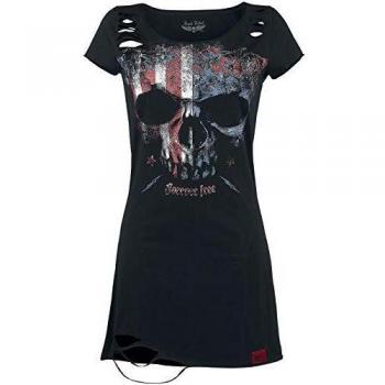 Rock Rebel by EMP Living Legend Mujer Vestido Corto Negro 5XL, 100% algodón, Vintage, Cut-Outs