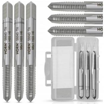 Juego de machos de roscar manuales M6x1,00 mm - 3 piezas