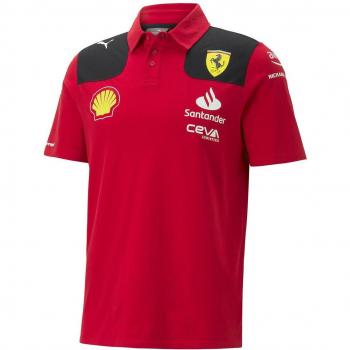 Puma Scuderia Ferrari 2023 Team Red Polo Shirt for Men - Size Large