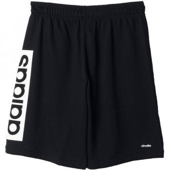 adidas ESS Lin Short - Pantalón corto para hombre, color negro / blanco, talla XL