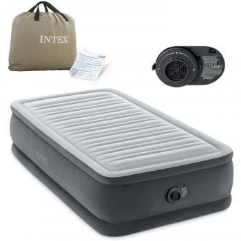 Colchón hinchable INTEX Comfort Plush - Doble, Altura 46 cm, Medidas 99 x 191 cm