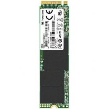 Transcend MTE662T2 Disco Duro SSD Interno M.2 de 2 TB, NVMe PCIe Gen 3 x 4, 3D NAND TLC