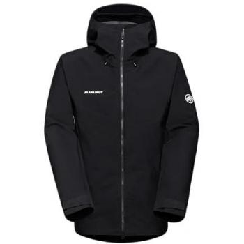 Chaqueta Hardshell Mammut Crater IV HS con Capucha para Hombre - Negro - Talla L
