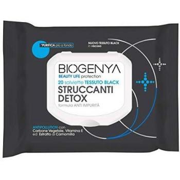 Toallitas desmaquillantes detox Biogenya 20 unidades