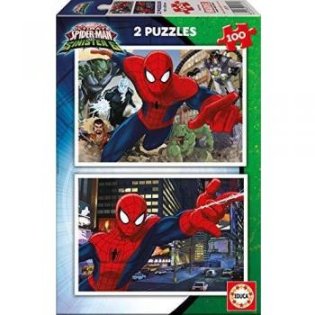 Spiderman - Puzzle, 2 x 100 Piezas