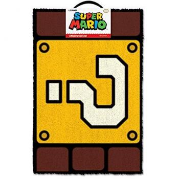 Super Mario signo de interrogación block Felpudo, Multicolor