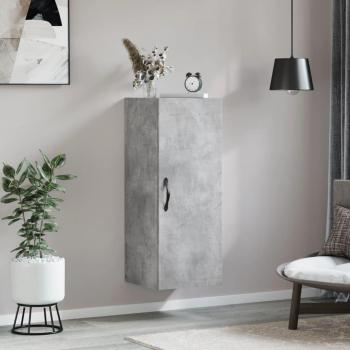 Armario de pared madera de ingeniería 34,5x34x90 cm Mueble de Almacenaje de Salón, Buffet para salón, Armario Auxiliar, Armario de Almacenamiento en color gris hormigón