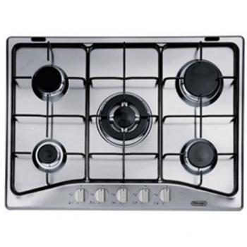 Placa de Gas De'Longhi IF 57 PRO N 5 Fuegos 70 cm Acero Inoxidable Integrada