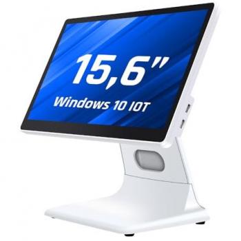 TPV Todo en Uno 15,6 Full HD Táctil Capacitivo N100 8GB RAM + 128GB SSD Windows 10IOT Blanco