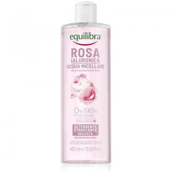 Agua Micelar Rosa Equilibra con Ácido Hialurónico 400 ml