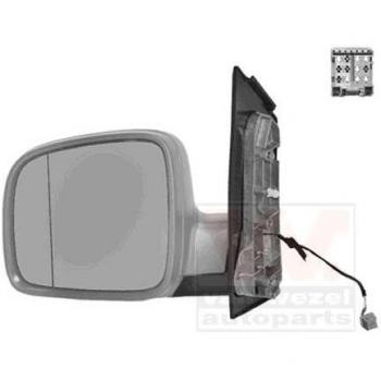 Espejo retrovisor VAN WEZEL 5896817, tipo de producto: espejo retrovisor, características: diseño específico para vehículos, ajuste manual o eléctrico según modelo, cristal convexo para mayor visibilidad, acabado en color negro o crom