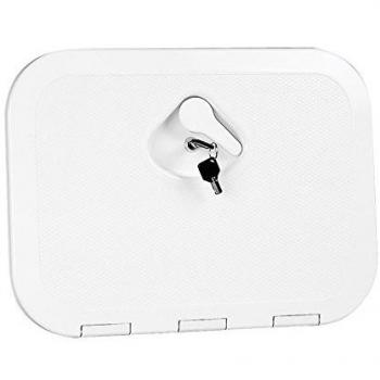 Trappe de rangement Top Line avec boîte avec serrure, couleur blanche, 270x375mm