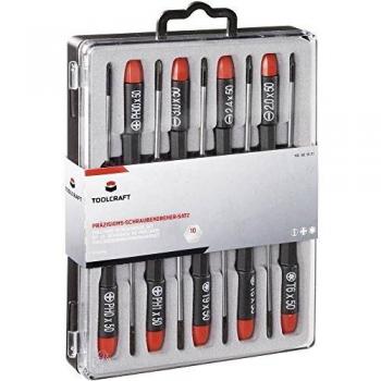 TOOLCRAFT 821021 - Juego de destornilladores para electrónica y mecánica