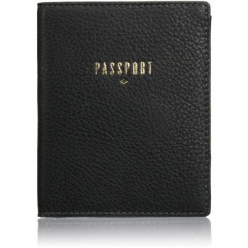 Fossil - Passport, Fundas de carnés Mujer, Schwarz