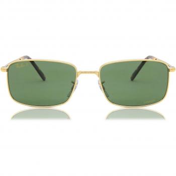 Ray-Ban RB3717 Asian Fit Polarized 9196P1 Men's Sunglasses Gold Size 60
