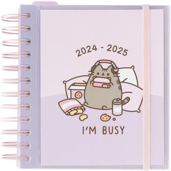 Agenda escolar 2024/2025 día página M 11 meses Pusheen Moments