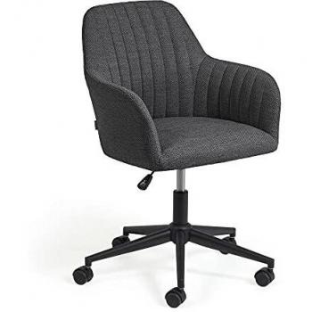 Kave Home - Silla de Escritorio Madina Gris Oscuro