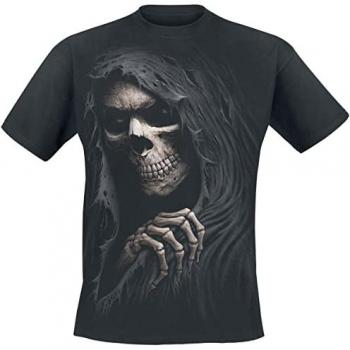 Spiral Gothic Grim Ripper T-Shirt - Black - S to 4XL for Men