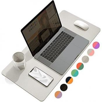 YSAGi Almohadilla Multifuncional de Escritorio de Oficina, Alfombrilla de Ratón,Cuero PU Antideslizante,60 x 35cm,Impermeable, Utilizable por ​Ambos Lados, Para Oficina/Hogar