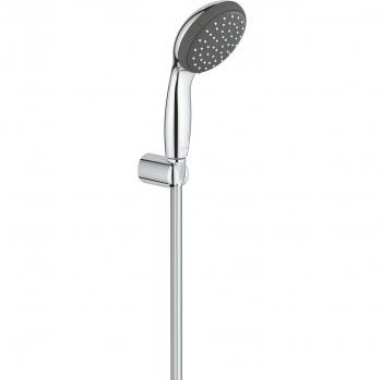 Set de ducha Grohe Vitalio Start 100 con mano ducha de 2 jets, soporte mural y manguera, cromo