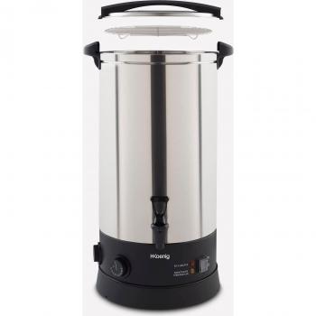 Esterilizador Eléctrico H.Koenig LEGI25LP 25L con 6 Tarros de Vidrio Negro, Acero Inoxidable, Temperatura 30-110 °C, 2500W