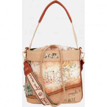 Bolso estilo saco con cierre de cuerda Flowers - Anekke Peace & Love