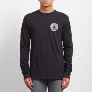 Volcom Camiseta De Manda Larga Volcomsphere BSC Negro