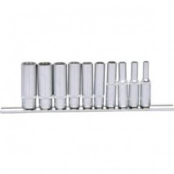 Juego de llaves de vaso largas 1/4 de 12 caras, 10 piezas KS Tools 917.0630