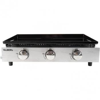 Plancha de Gas Valberg PLGAZ VAL-3B5934 con Tres Quemadores y Superficie Antiadherente