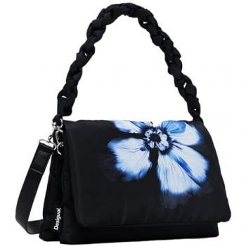 Bandolera Desigual Atkins Dortmund Flap Negra Mujer One Size