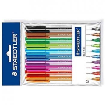 Staedtler 134103.11 - Lote de 10 bolígrafos de colores vivos