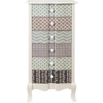 Mueble auxiliar 6 cajones wave 48x35x100 1 diseño