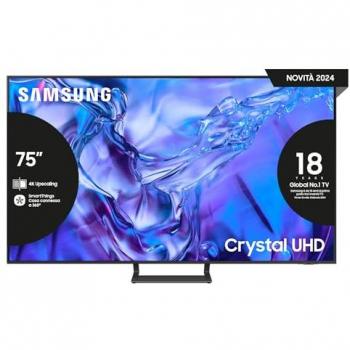 Samsung TV 75 Crystal UHD 4K Smart con Wi-Fi Titan Gray UE75DU8570UXZT
