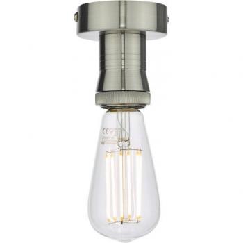 Plafón Basic Cromo Antiguo 1 bombilla 8,5cm