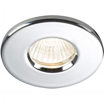 Foco empotrable para baño Knightsbridge Cromo IP65 GU10