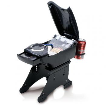 Bottari 16119 Apoyo/Multi Caja de Consola, Estilo Carbono