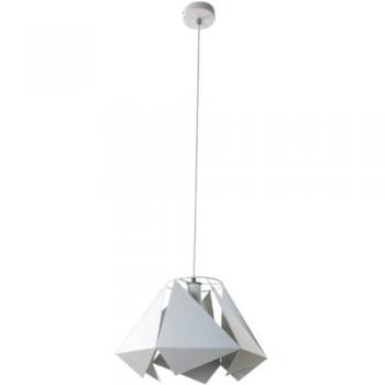 Lámpara de Suspensión Kite EPIKASA, Metal Blanco, 38x38x105 cm