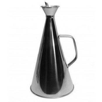 Ilsa Aceitera Anti-Goteo INOX, 1 l, Acero Inoxidable, Plateado